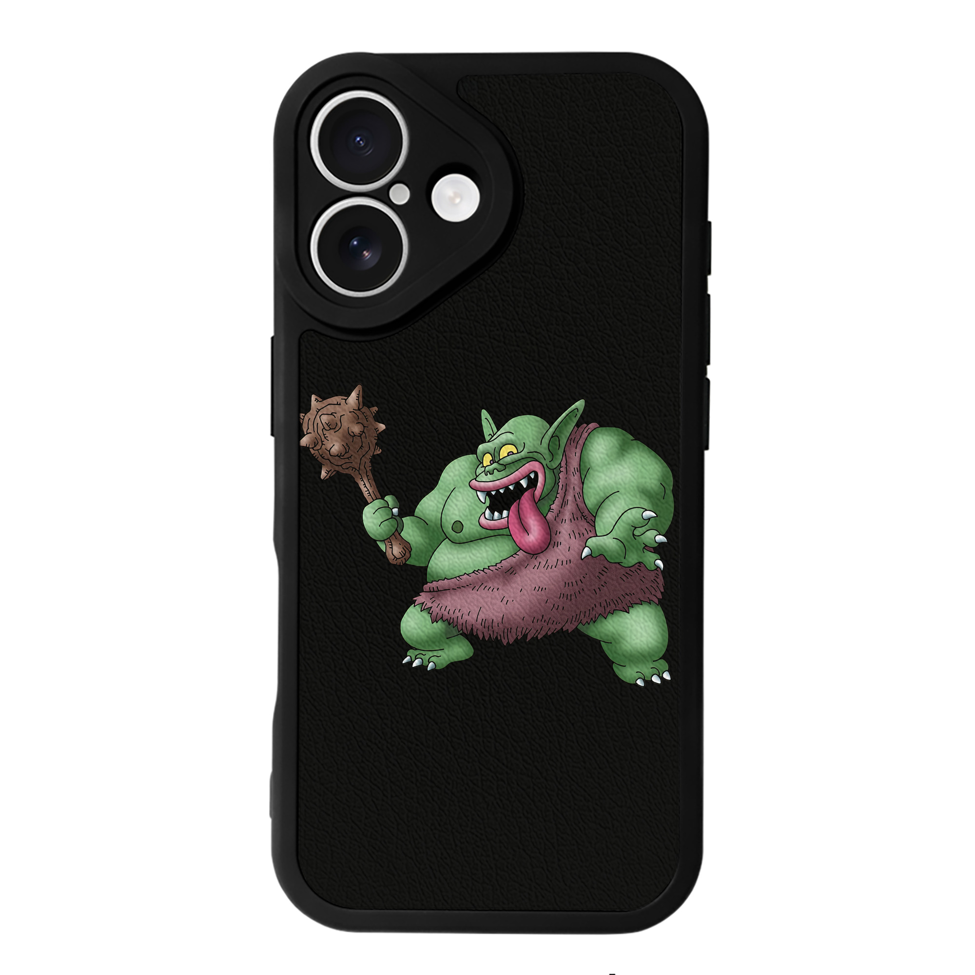 （画像用） ドラゴンクエスト Doragon Kuesuto Dragon Quest 【iPhone 16シリーズ対応】シリコンスマホケース（レザー調） 材質：シリコン
